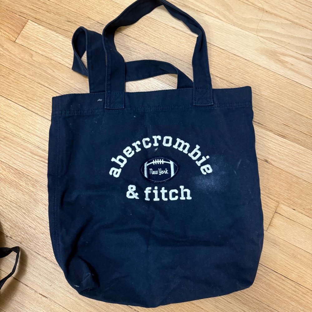Abercrombie & Fitch Dark Blue Canvas Tote